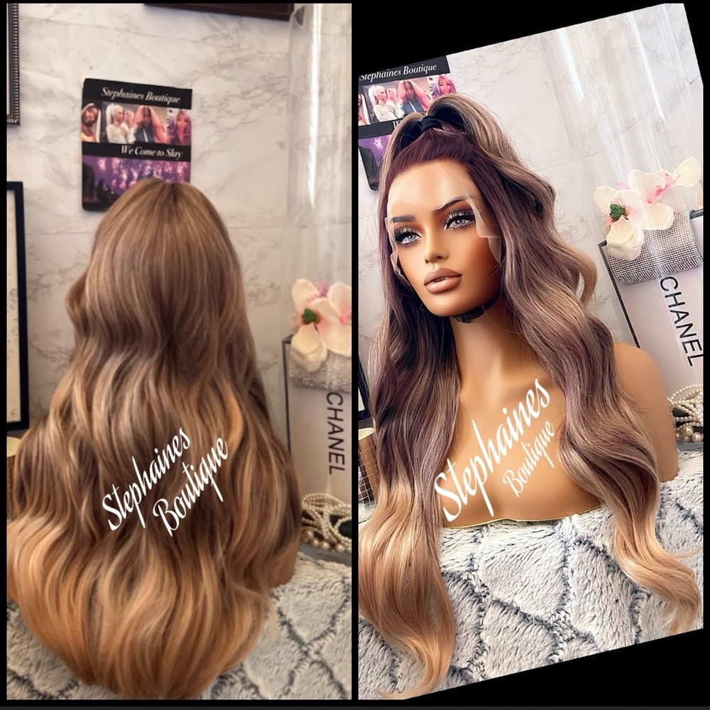 Human Hair Blended Lace Front Wig